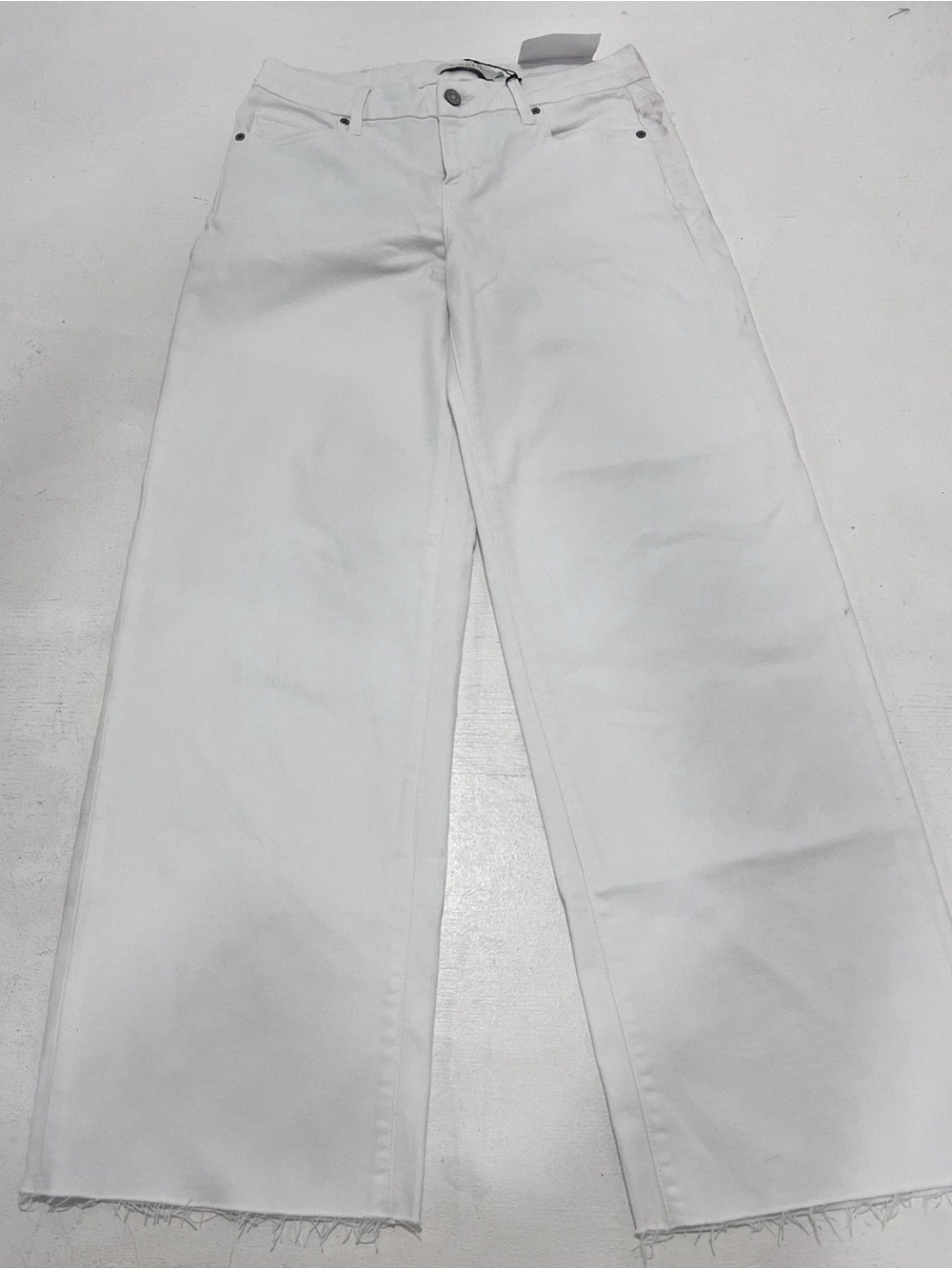 Hidden Jeans Los Angeles Womens 26 White High Wide Size 28 Mid Rise